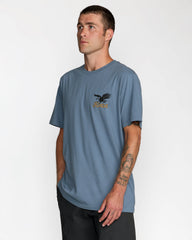 On Wings Short Sleeve Tee - Vintage Navy