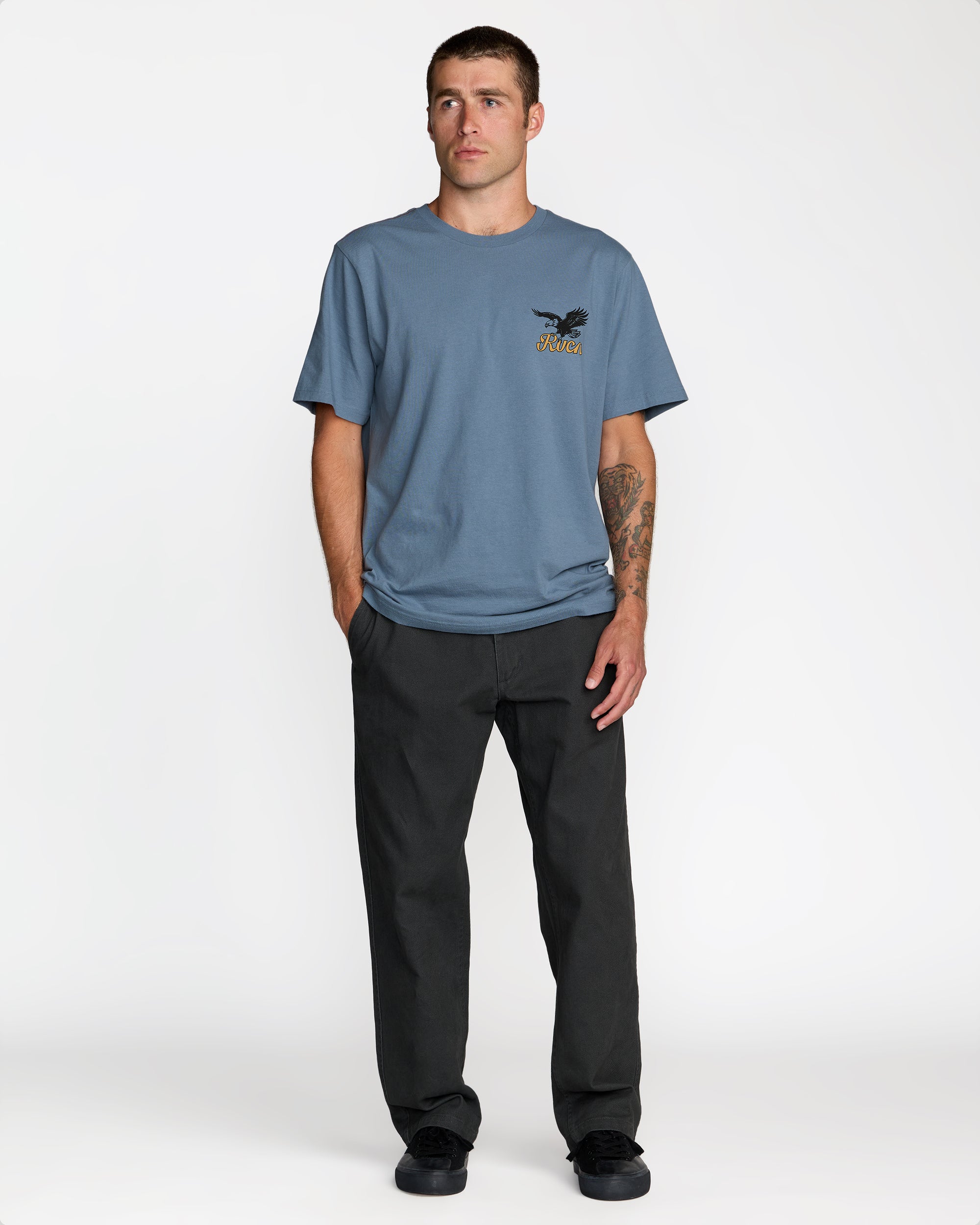 On Wings Short Sleeve Tee - Vintage Navy