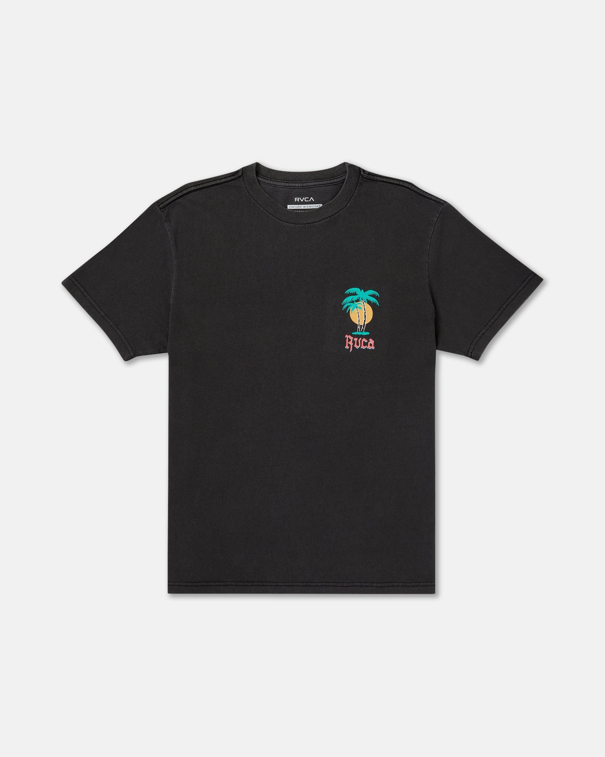 Frond Mural Short Sleeve Tee - Black