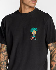 Frond Mural Short Sleeve Tee - Black