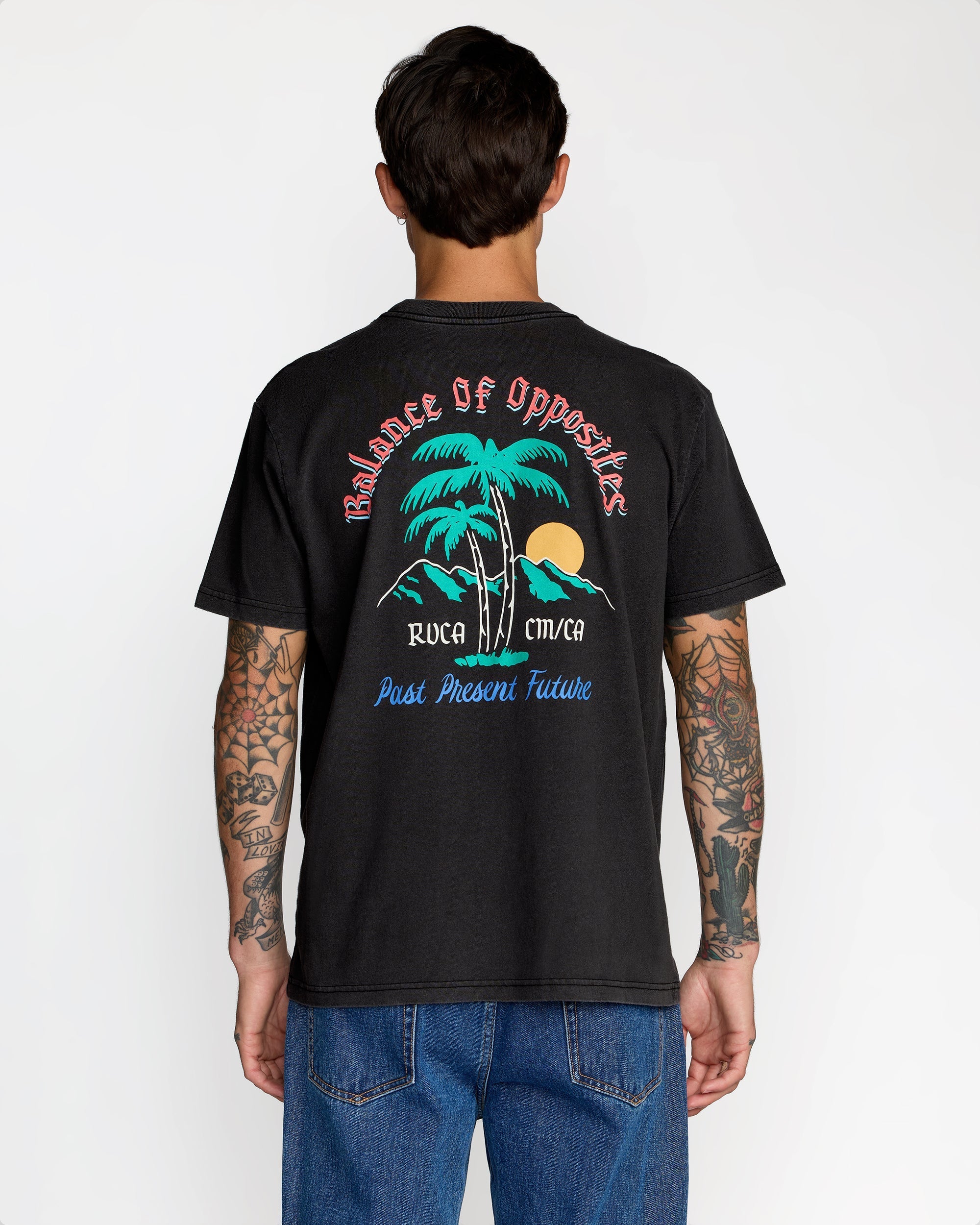Frond Mural Short Sleeve Tee - Black