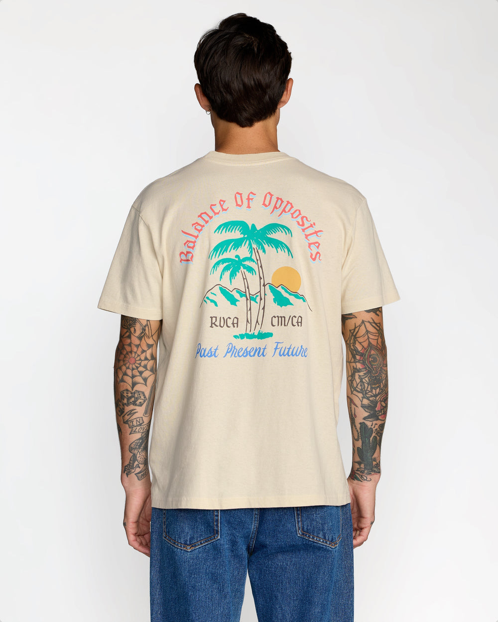 Frond Mural Short Sleeve Tee - Ceramic