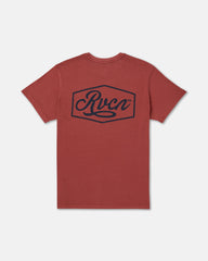 Emscript Short Sleeve Tee - Dusty Red