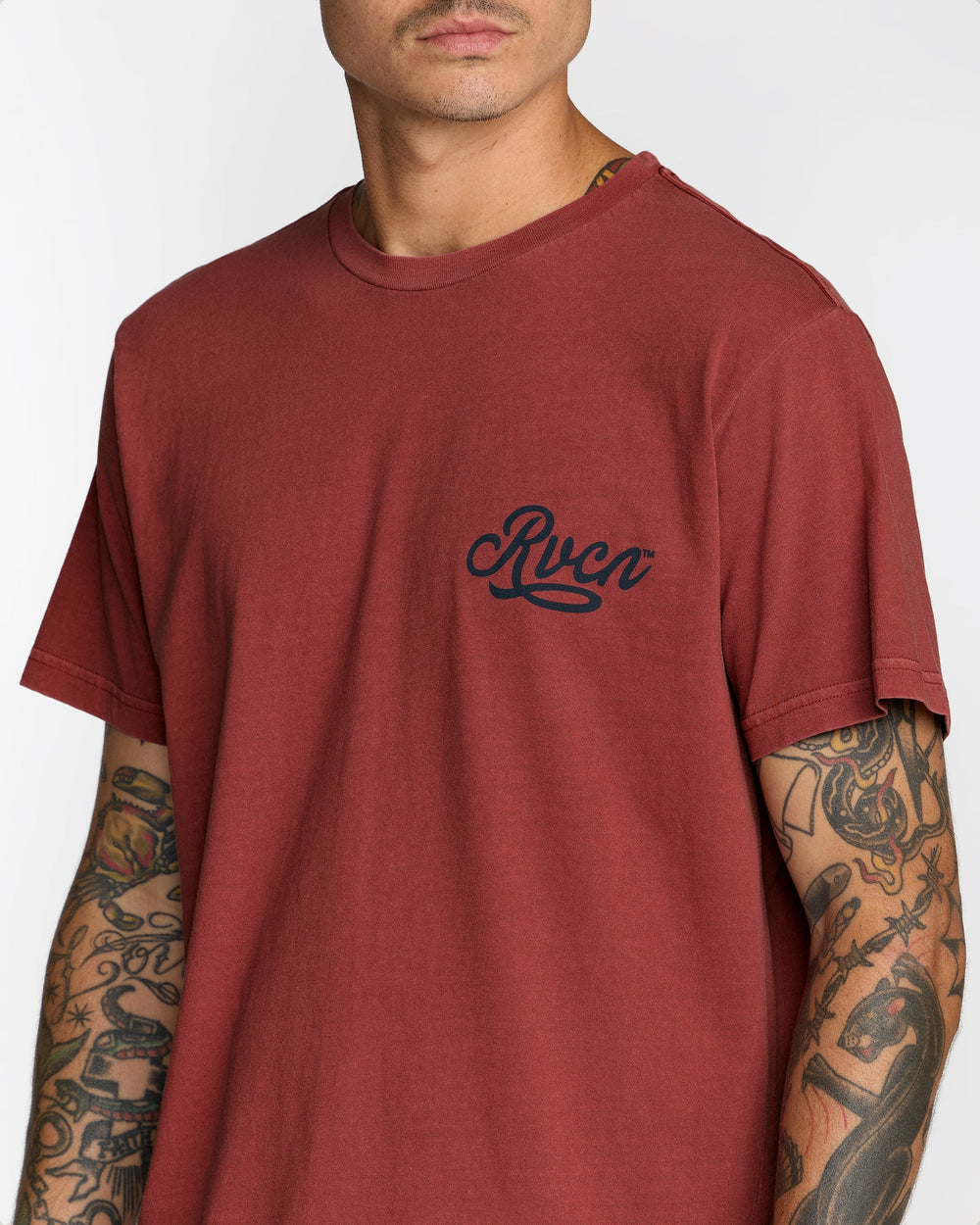 Emscript Short Sleeve Tee - Dusty Red