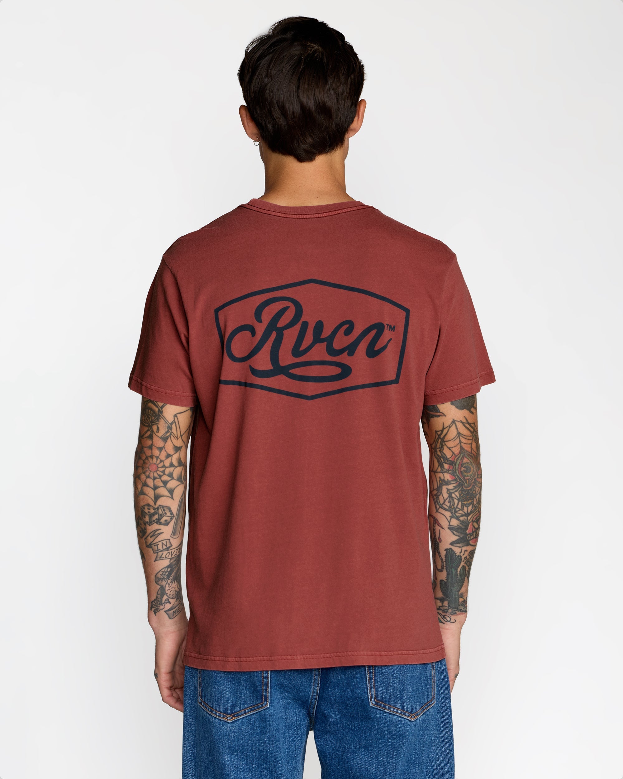 Emscript Short Sleeve Tee - Dusty Red