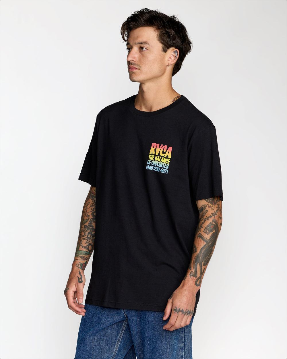 Screen Fade Short Sleeve Tee - Black