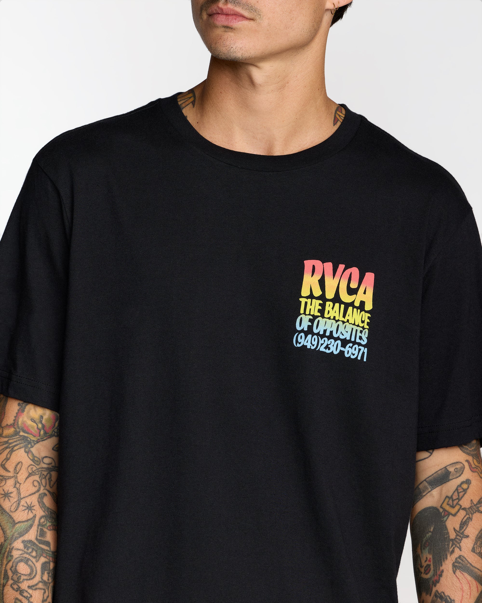 Screen Fade Short Sleeve Tee - Black