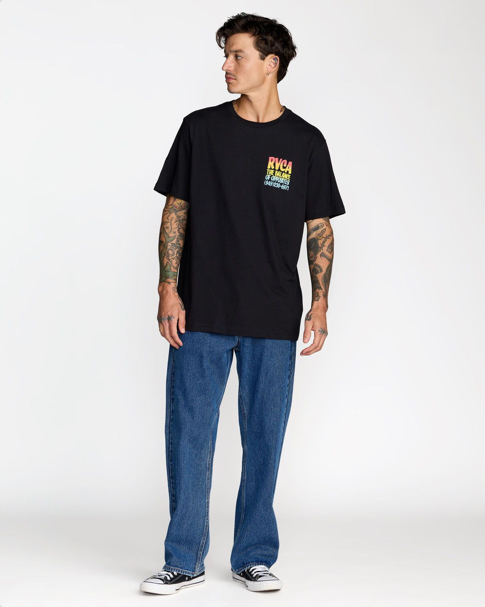 Screen Fade Short Sleeve Tee - Black