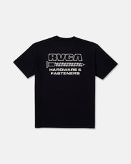 RVCA Fasteners Pocket Short Sleeve Tee - Black