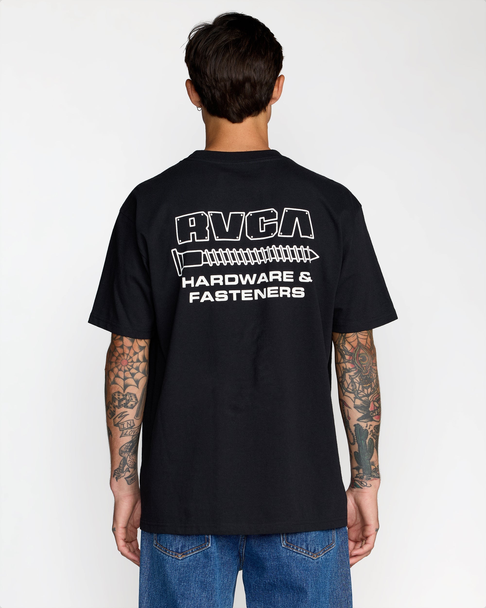 RVCA Fasteners Pocket Short Sleeve Tee - Black