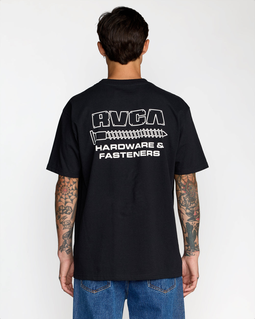 RVCA Fasteners Pocket Short Sleeve Tee - Black