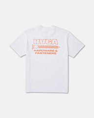 RVCA Fasteners Pocket Short Sleeve Tee - White