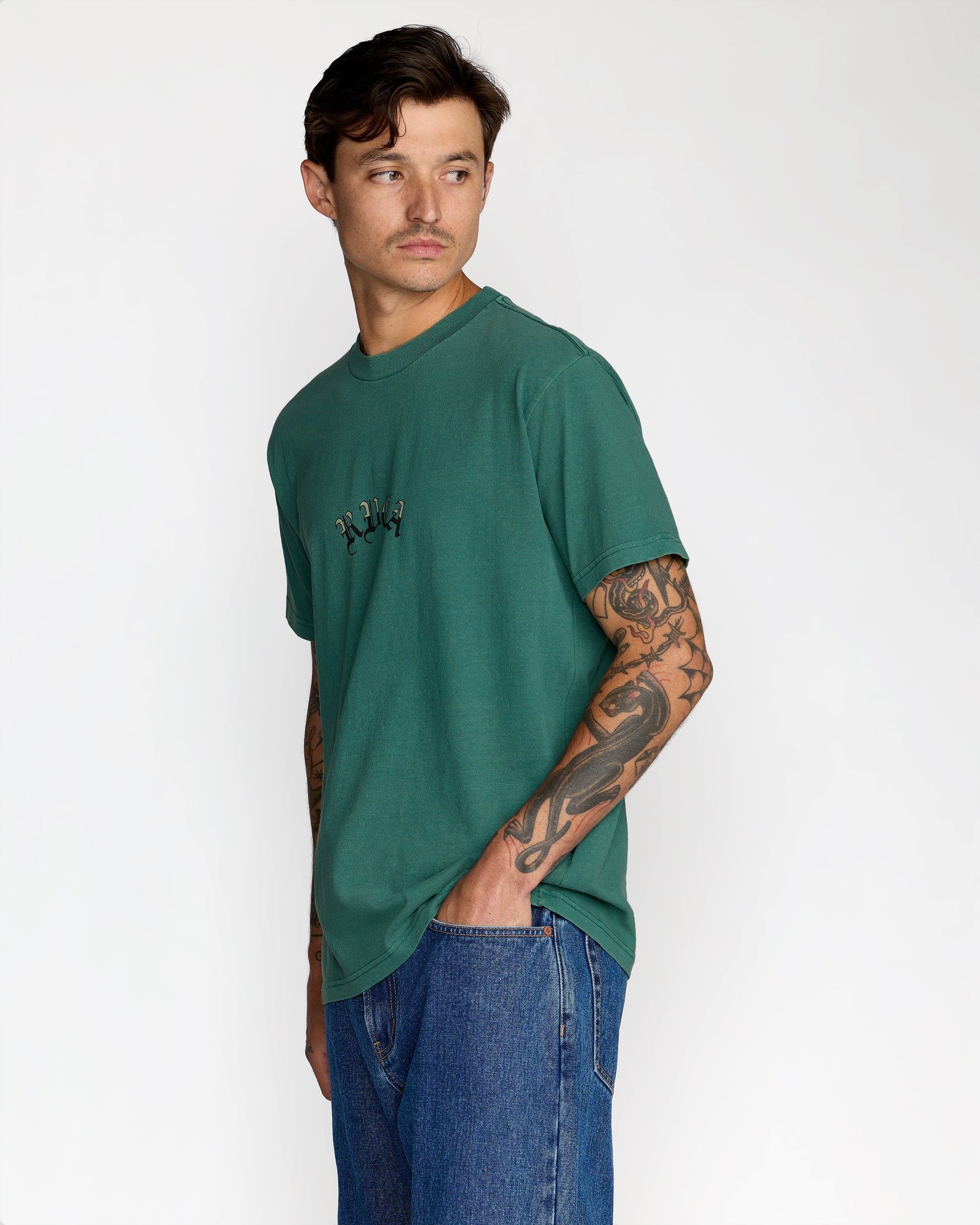 Olde Rvca Short Sleeve Tee - Grass Green