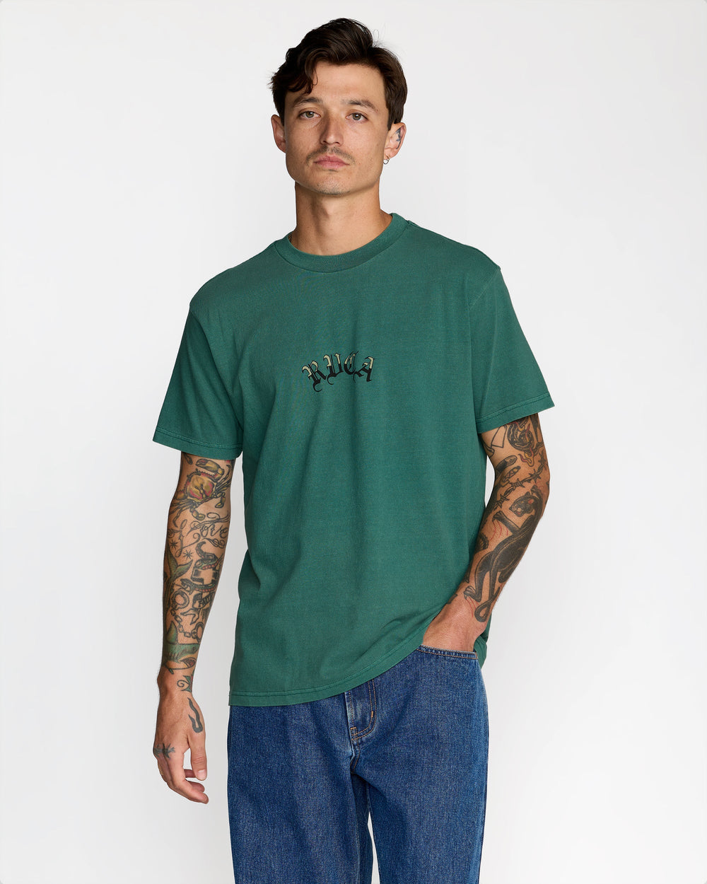 Olde Rvca Short Sleeve Tee - Grass Green