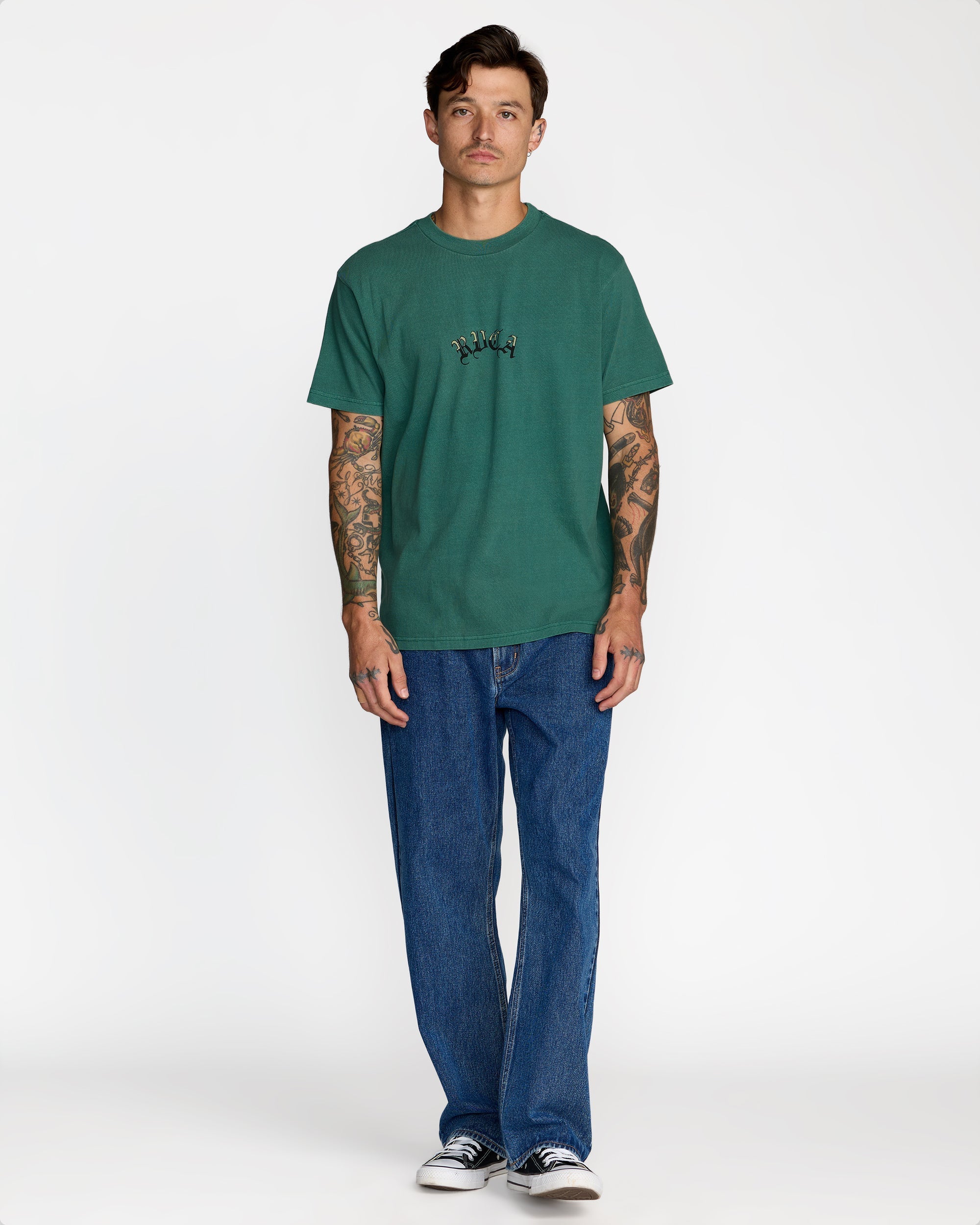 Olde Rvca Short Sleeve Tee - Grass Green