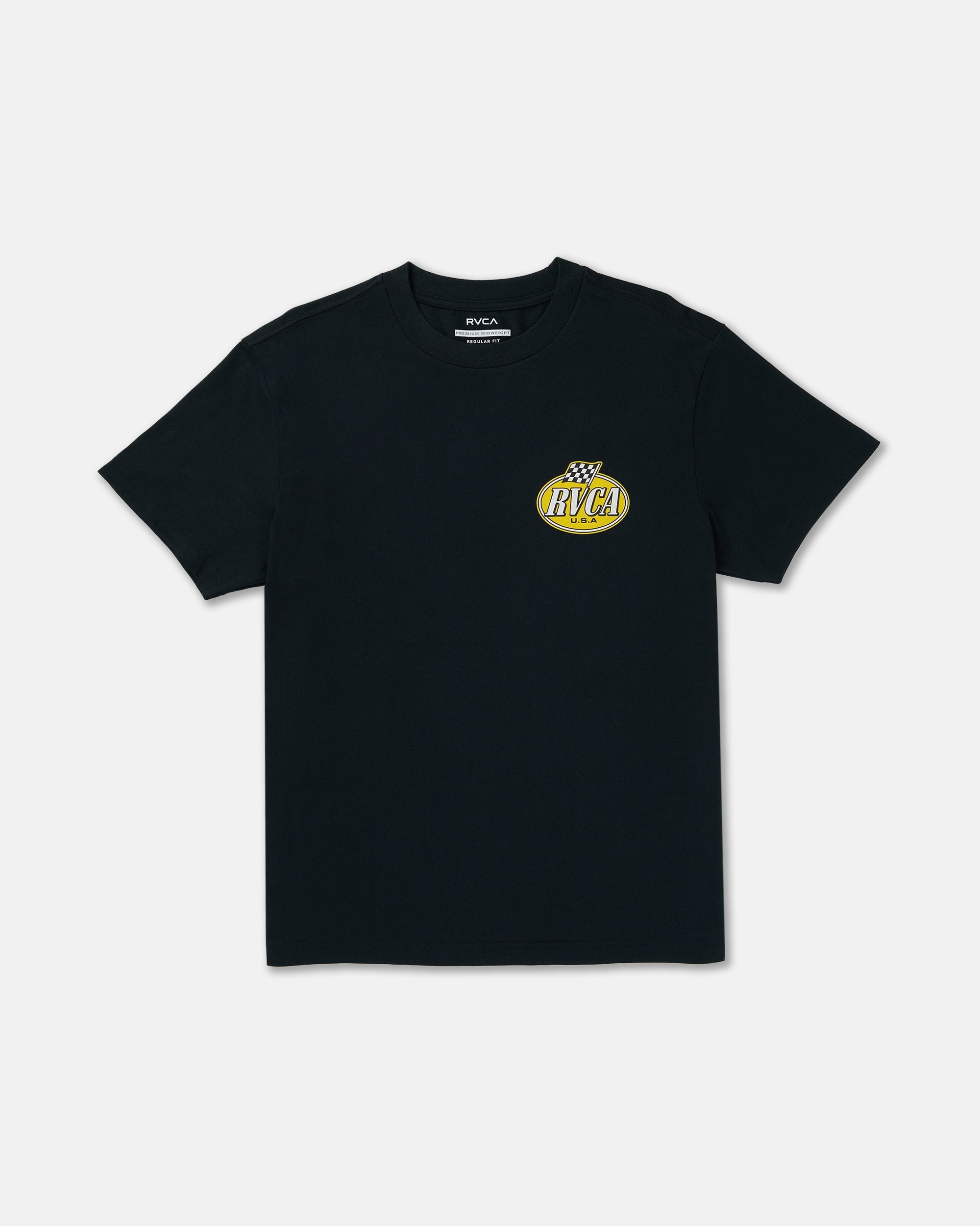 Speed Check Short Sleeve Tee - Black
