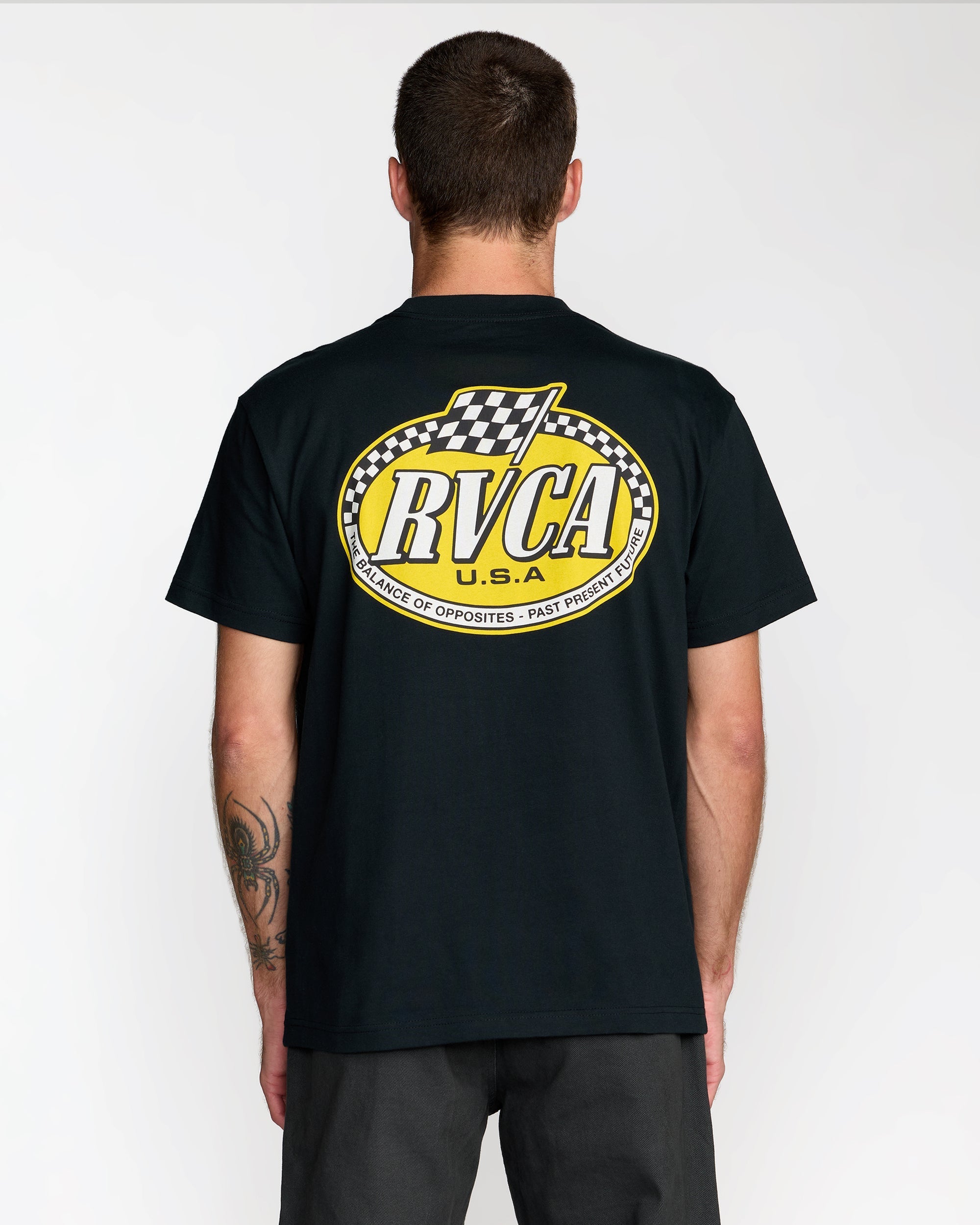 Speed Check Short Sleeve Tee - Black
