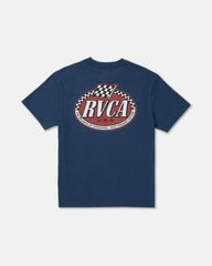 Speed Check Short Sleeve Tee - Moody Blue