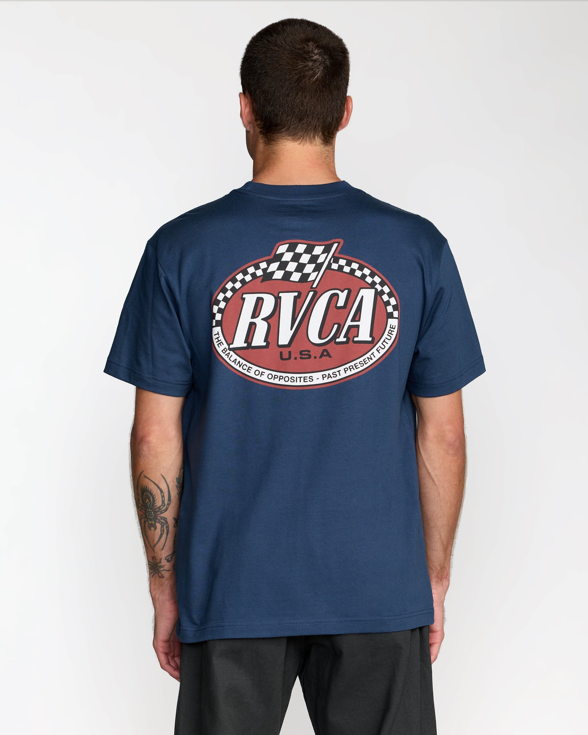 Speed Check Short Sleeve Tee - Moody Blue