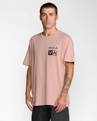 Glitch Short Sleeve Tee - Pale Mauve