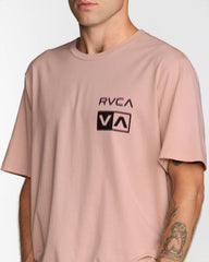 Glitch Short Sleeve Tee - Pale Mauve