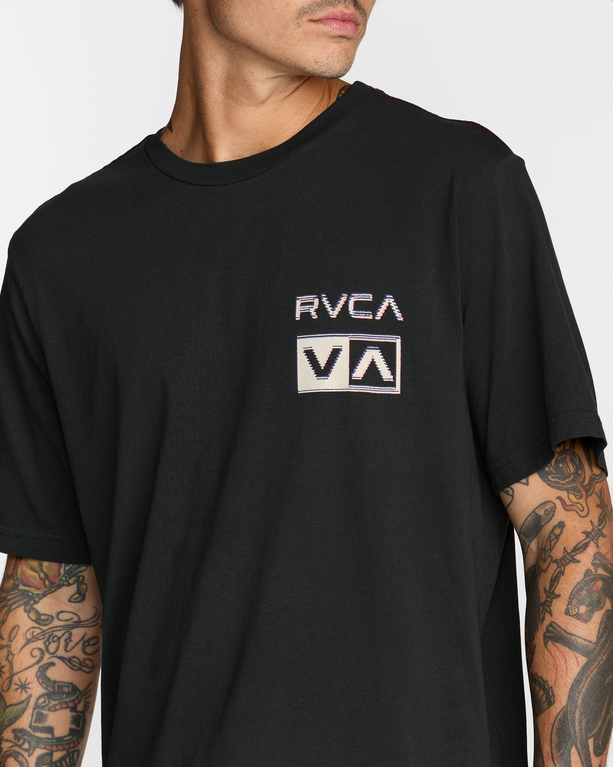 Glitch Short Sleeve Tee - Pirate Black