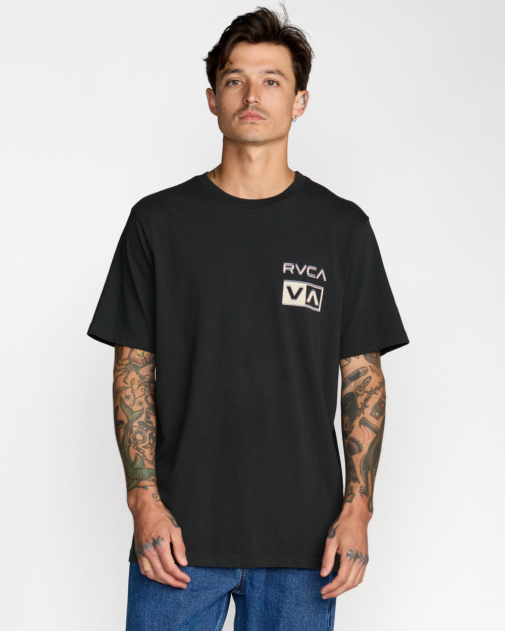 Glitch Short Sleeve Tee - Pirate Black