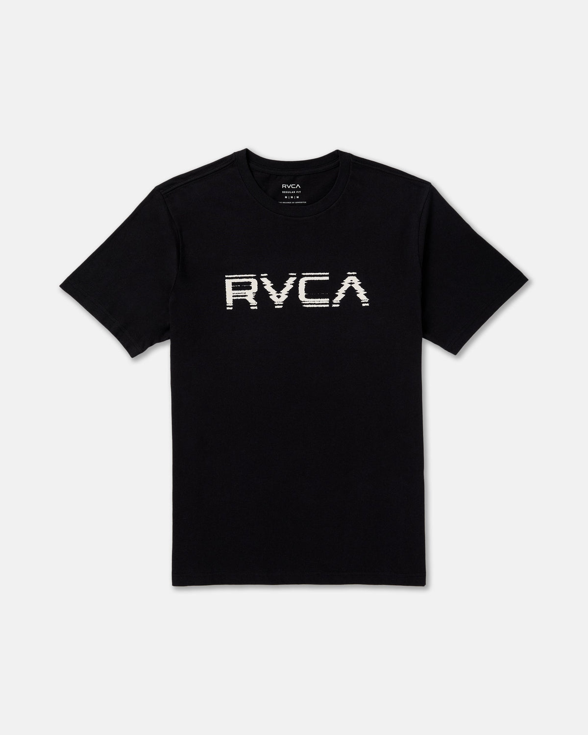 Big RVCA Glitch Short Sleeve Tee - Black