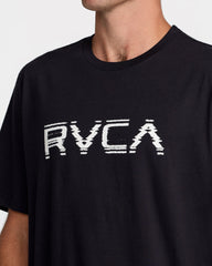 Big RVCA Glitch Short Sleeve Tee - Black
