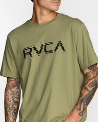 Big RVCA Glitch Short Sleeve Tee - Ranger Green