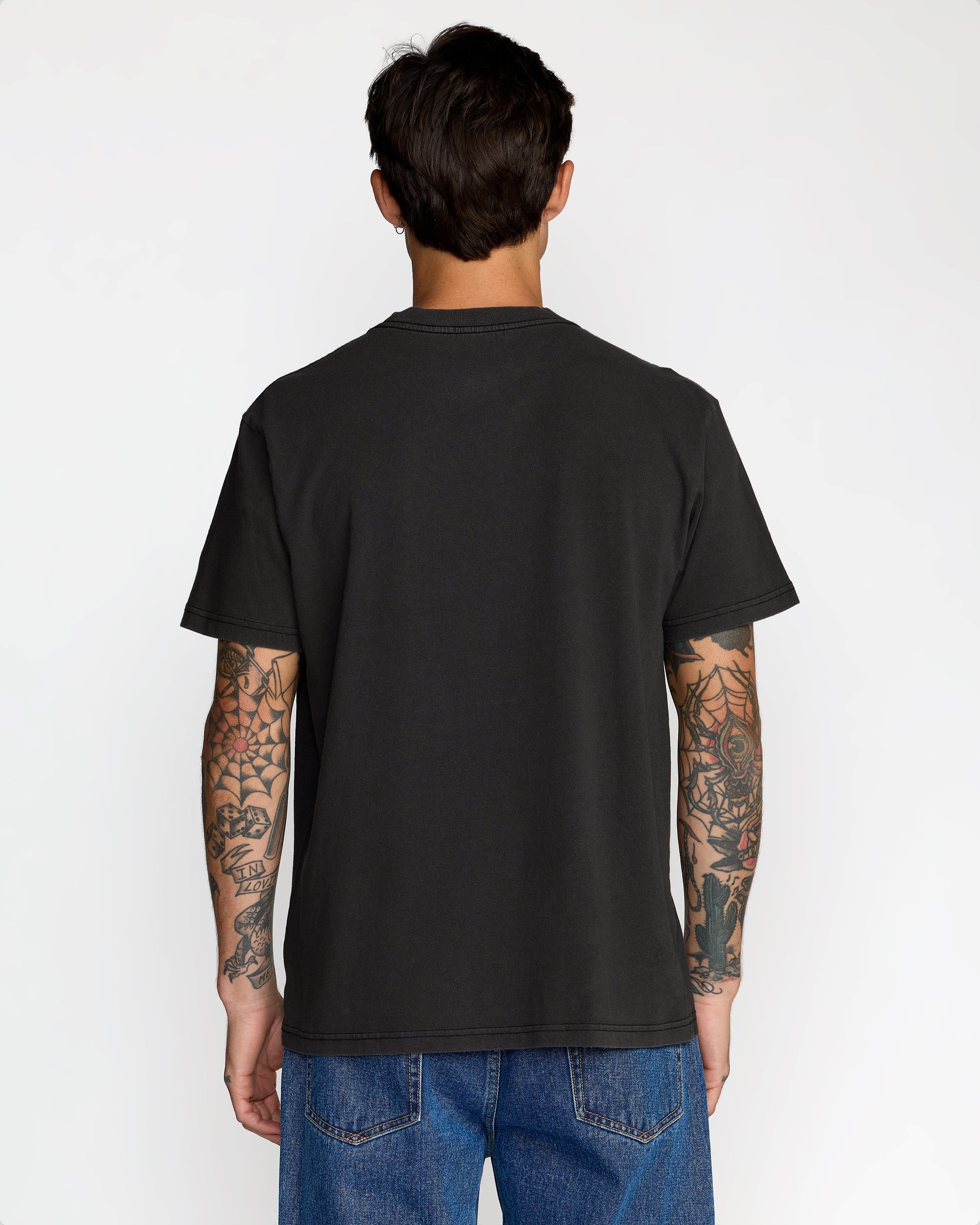 Midweight Label Short Sleeve Tee - Black