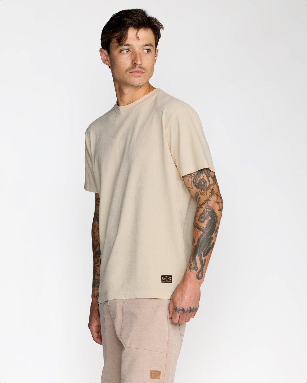 Midweight Label Short Sleeve Tee - Ceramic