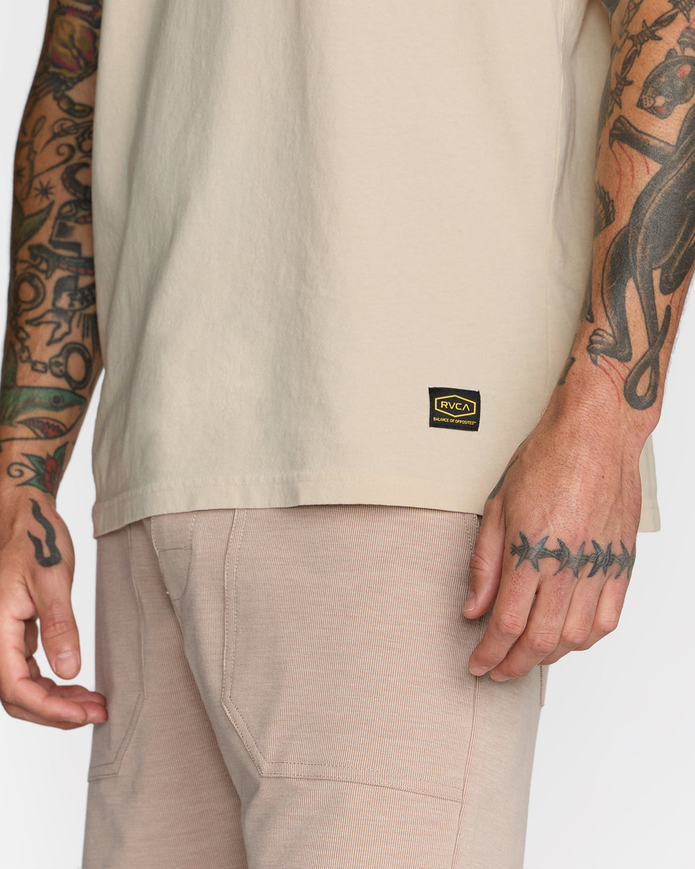 Midweight Label Short Sleeve Tee - Ceramic