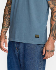 Midweight Label Short Sleeve Tee - Vintage Navy