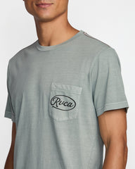 Contact Scripts Pocket Short Sleeve Tee - Monument