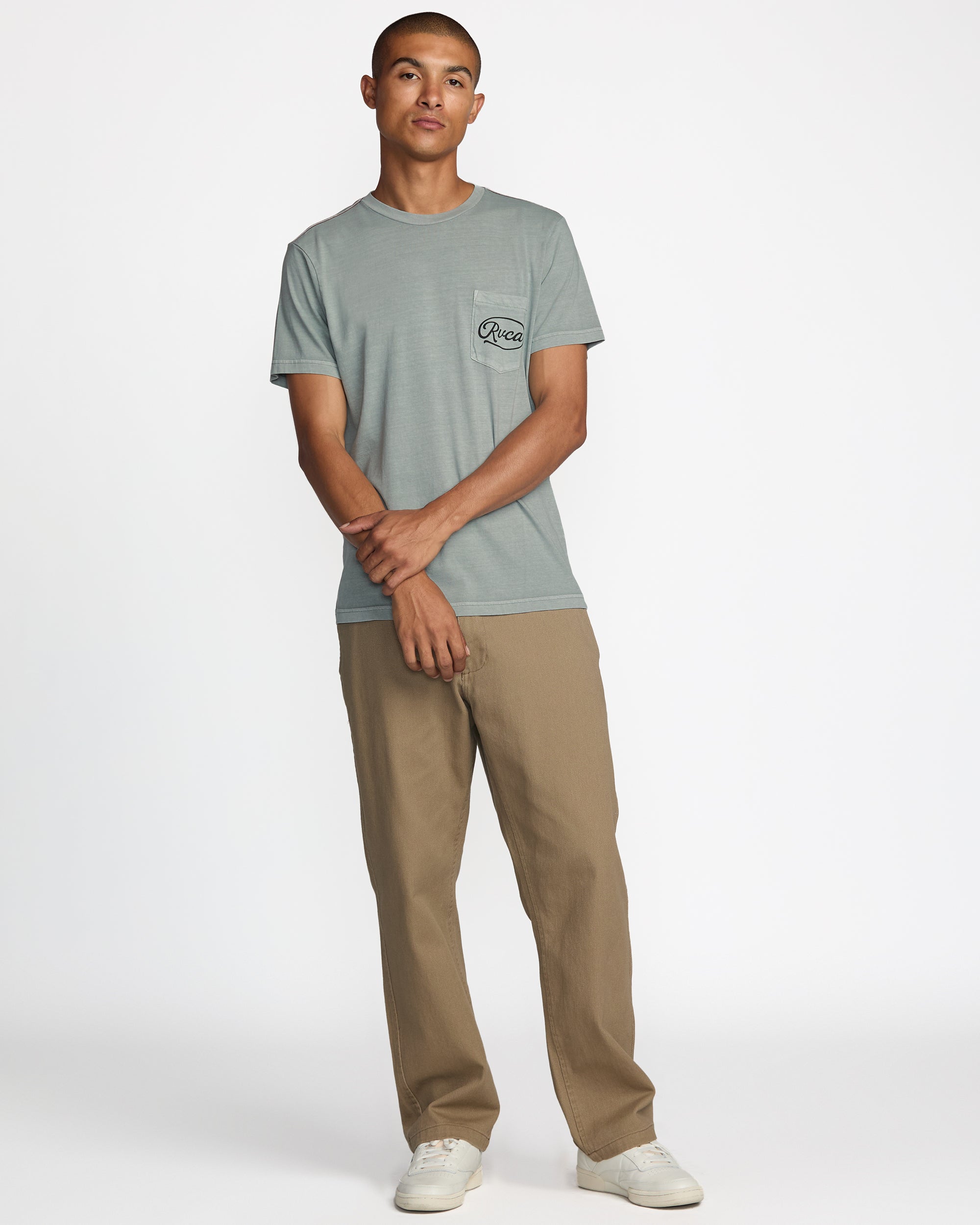 Contact Scripts Pocket Short Sleeve Tee - Monument