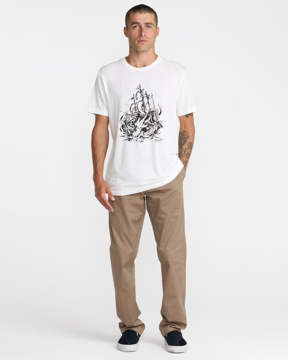 High Seas Short Sleeve Tee - Antique White
