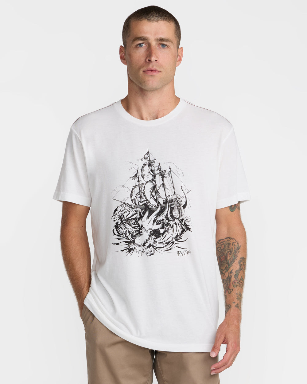 High Seas Short Sleeve Tee - Antique White