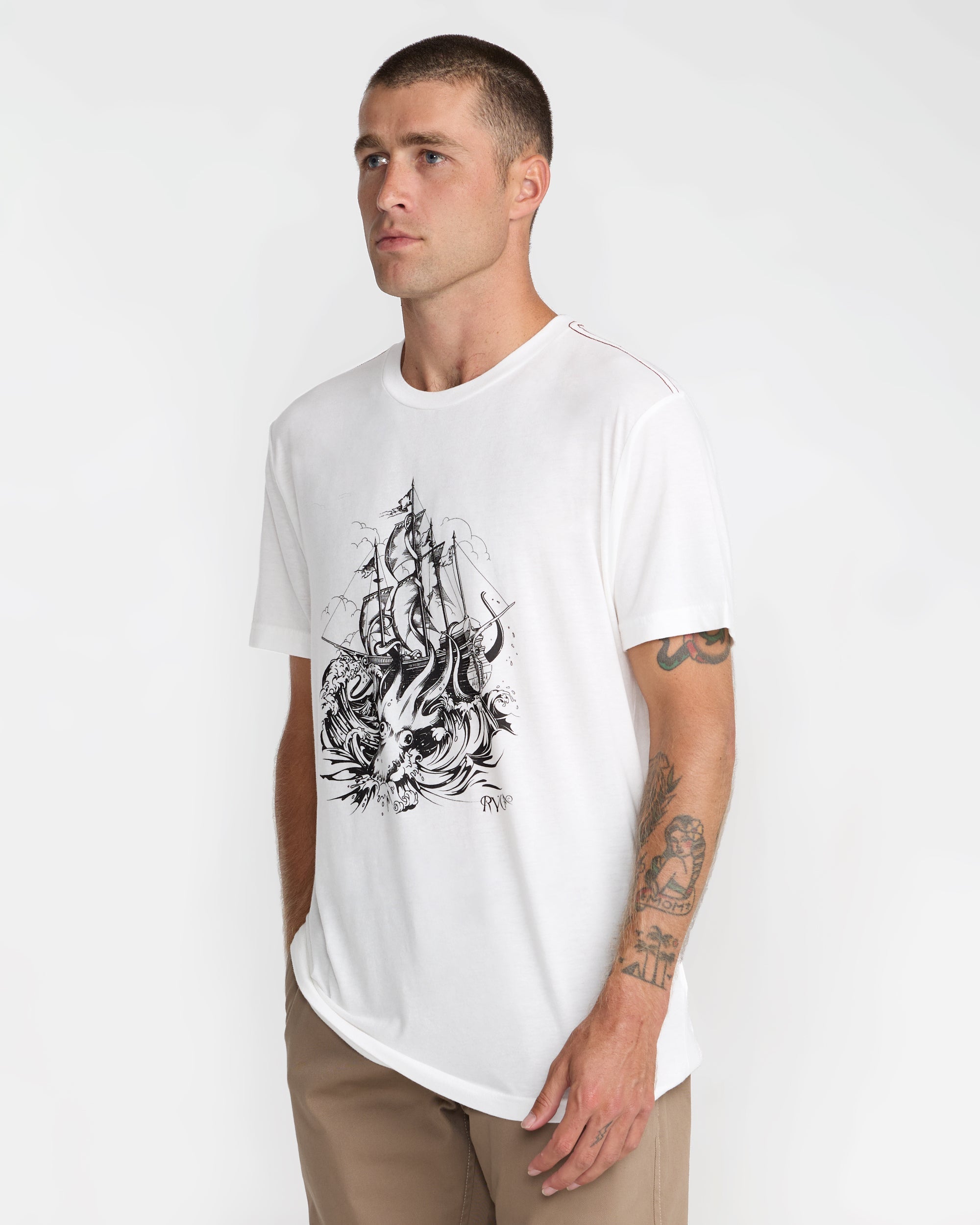 High Seas Short Sleeve Tee - Antique White