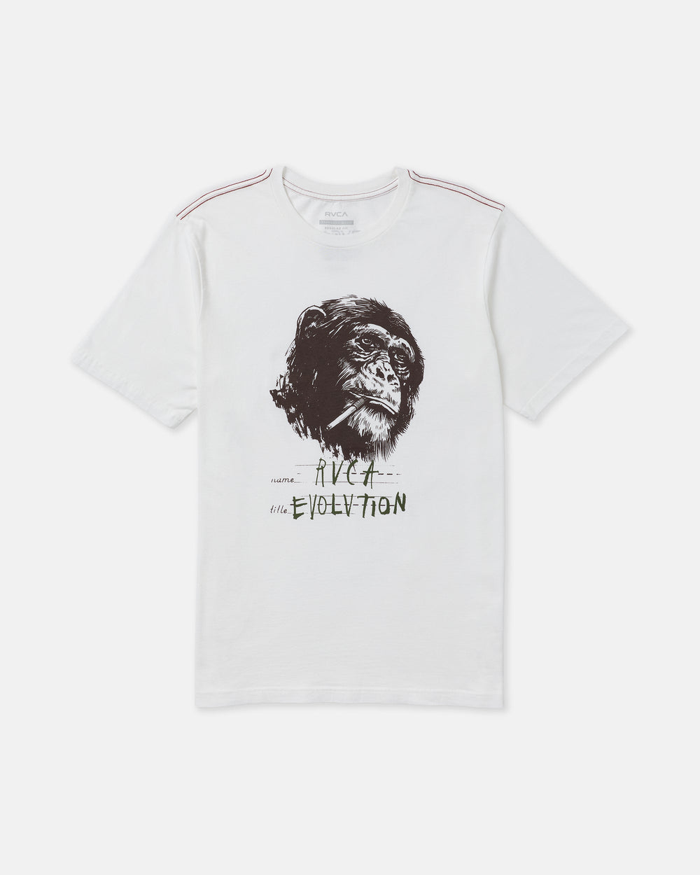 RVCA Evolution Short Sleeve Tee - Antique White