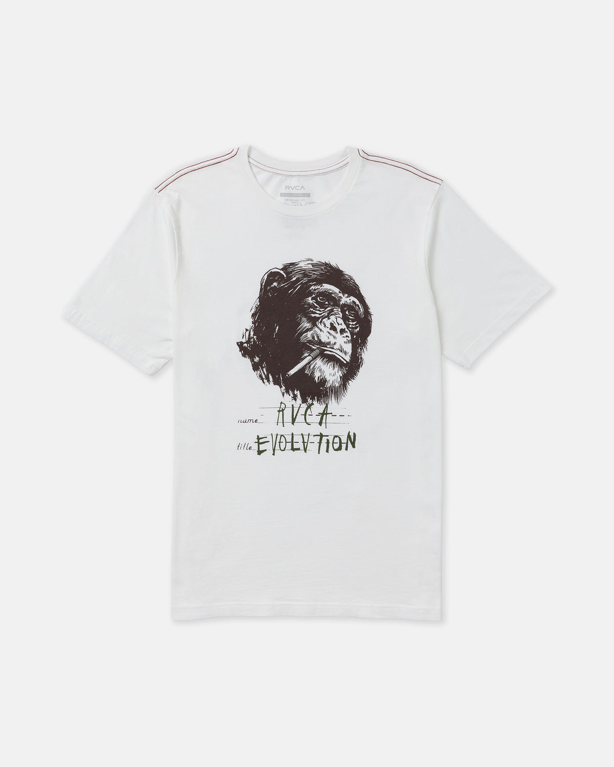 RVCA Evolution Short Sleeve Tee - Antique White