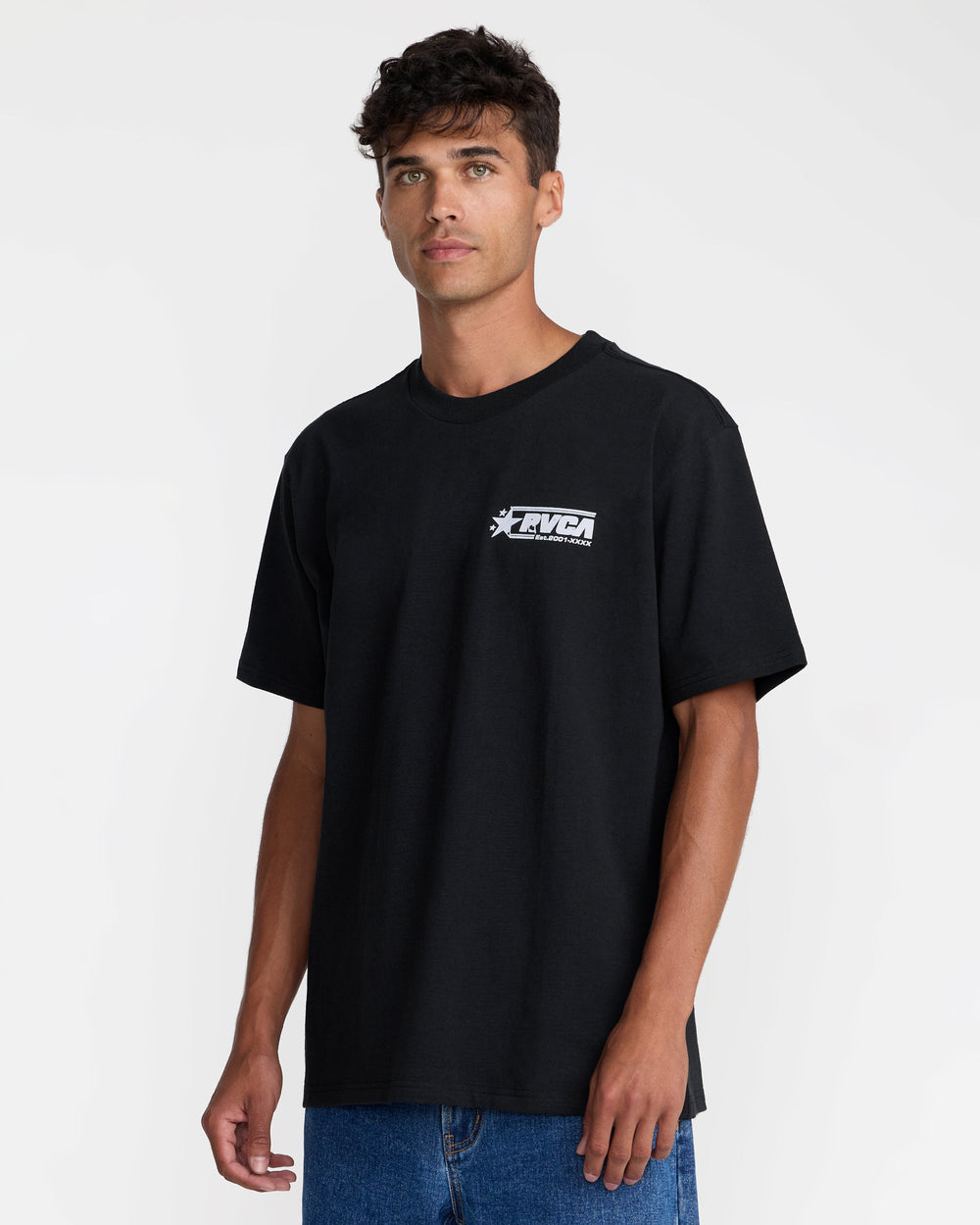 Spangled Short Sleeve Tee - Black
