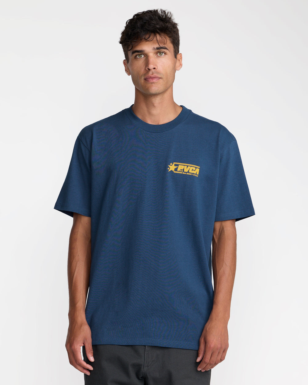 Spangled Short Sleeve Tee - Dark Denim