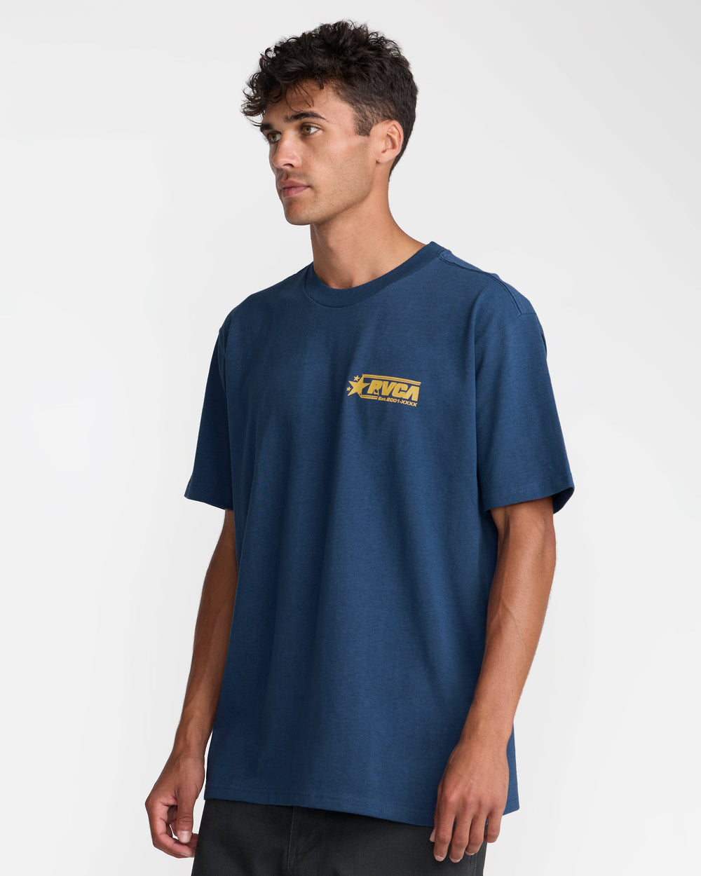 Spangled Short Sleeve Tee - Dark Denim