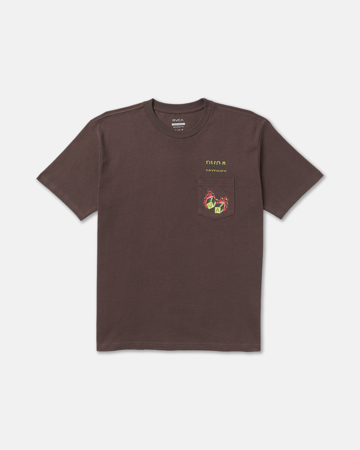 Hot Dice Short Sleeve Pocket Tee - Mocha
