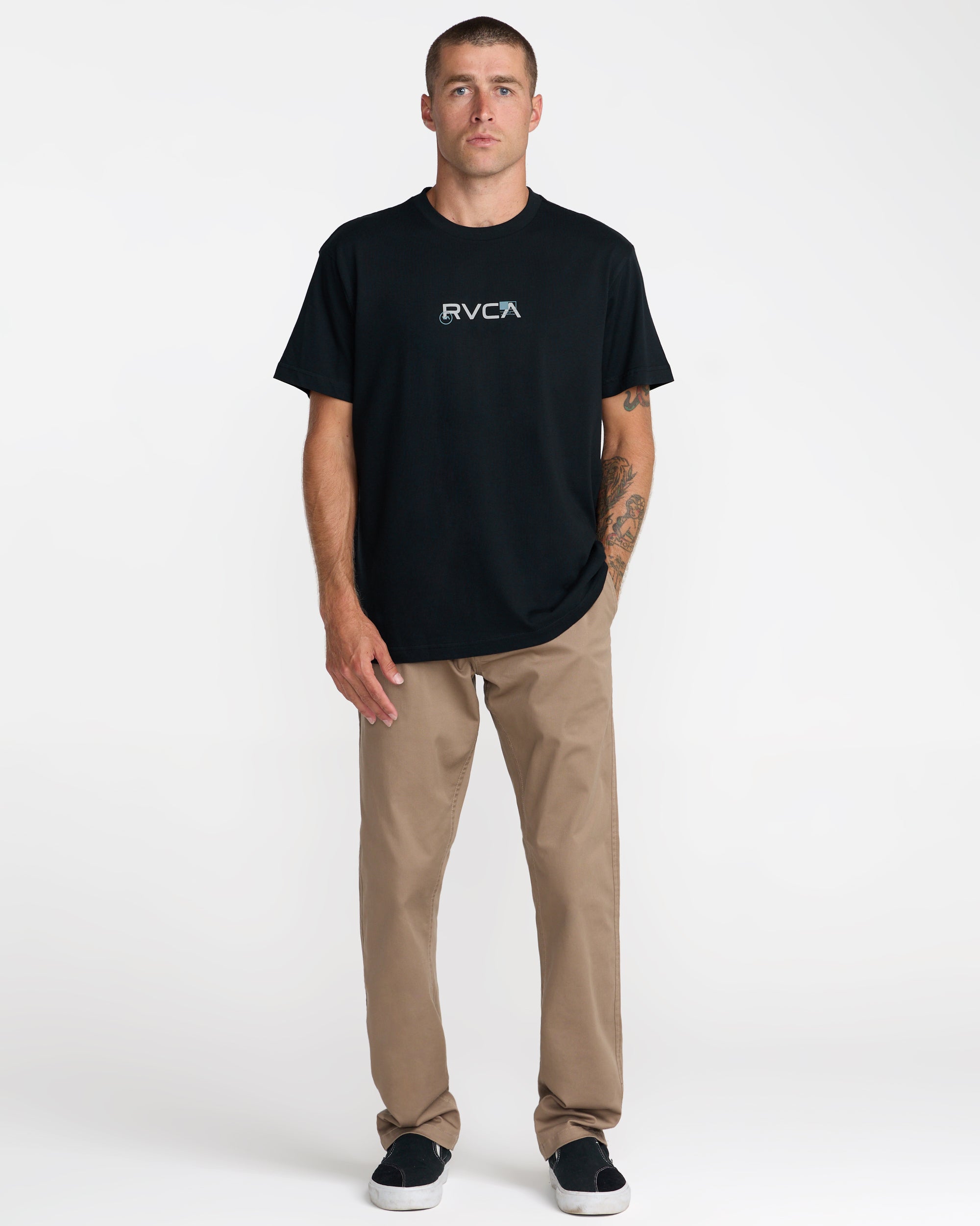 Small RVCA Icons Short Sleeve Tee - Black