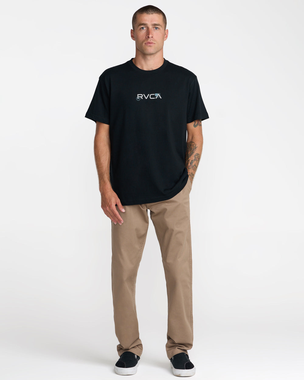Small RVCA Icons Short Sleeve Tee - Black