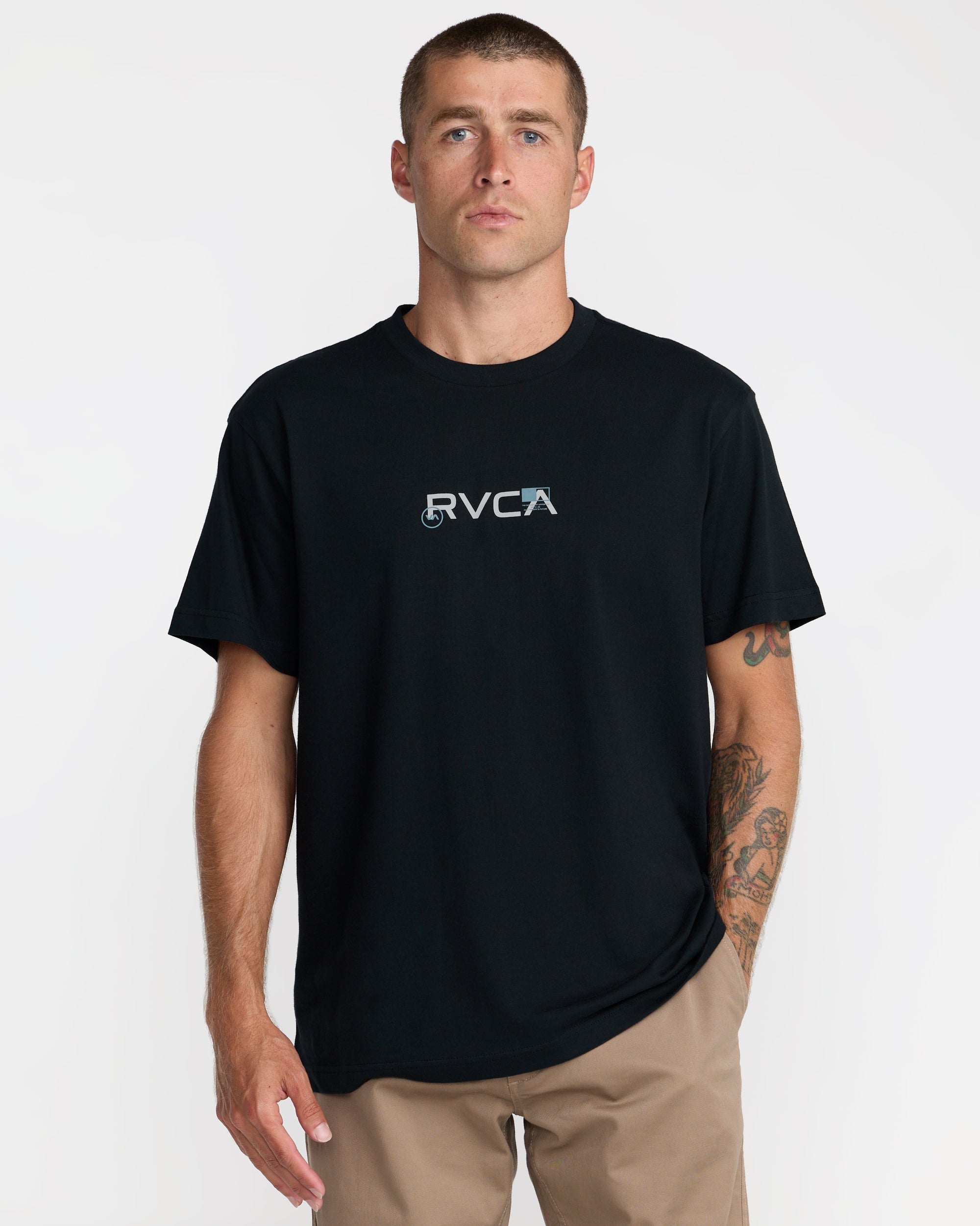 Small RVCA Icons Short Sleeve Tee - Black