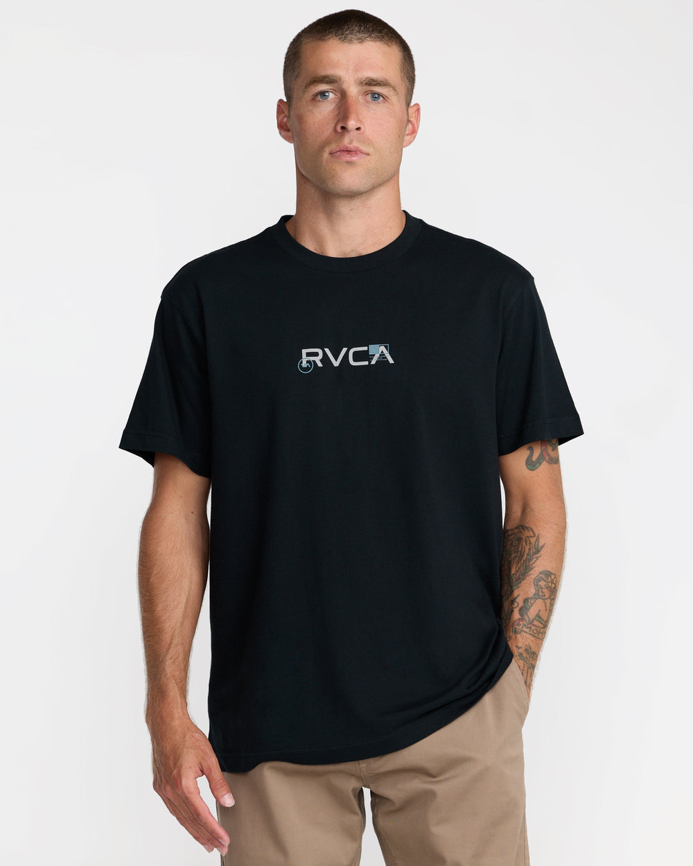 Small RVCA Icons Short Sleeve Tee - Black