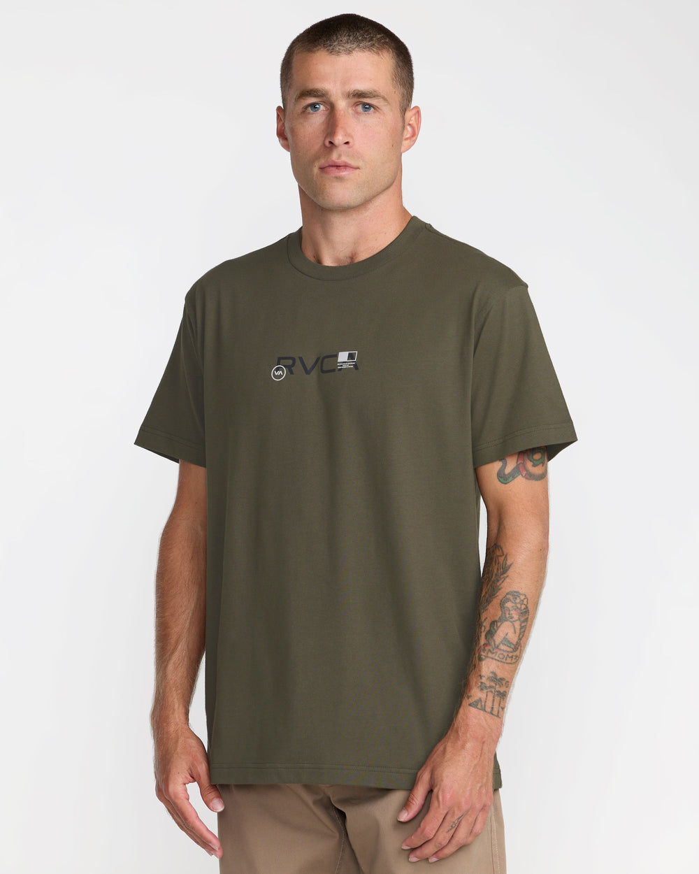 Small RVCA Icons Short Sleeve Tee - Fatigue